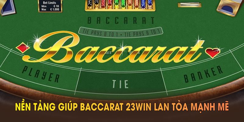 Những nền tảng giúp baccarat 23WIN lan tỏa mạnh mẽ trong cộng đồng